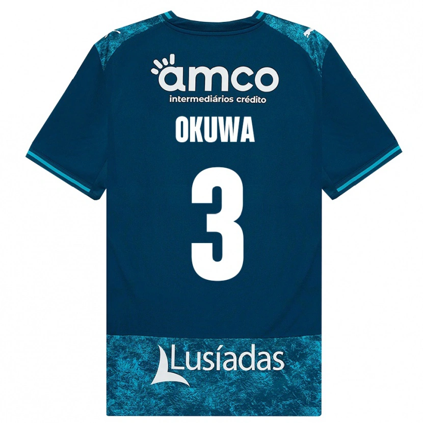 Danxen Damen Temi Okuwa #3 Dunkelschiefergrau Mitteltuerkis Auswärtstrikot Trikot 2026/27 T-Shirt Schweiz
