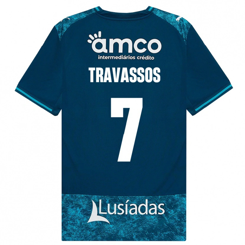 Danxen Damen Diogo Travassos #7 Dunkelschiefergrau Mitteltuerkis Auswärtstrikot Trikot 2026/27 T-Shirt Schweiz