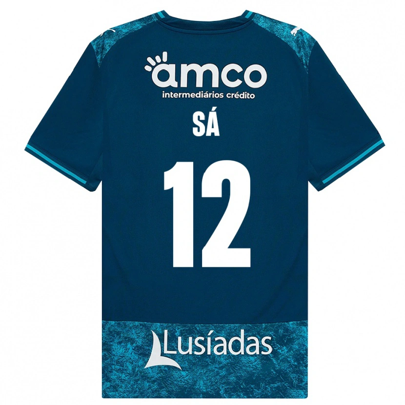 Danxen Damen Tiago Sá #12 Dunkelschiefergrau Mitteltuerkis Auswärtstrikot Trikot 2026/27 T-Shirt Schweiz