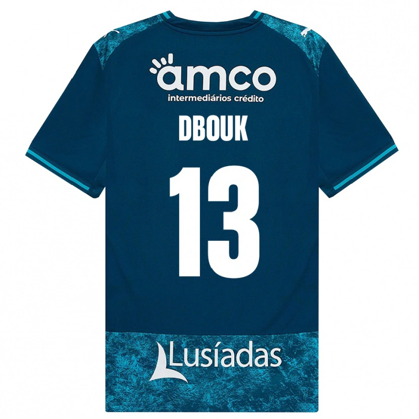 Danxen Damen Gabriel Dbouk #13 Dunkelschiefergrau Mitteltuerkis Auswärtstrikot Trikot 2026/27 T-Shirt Schweiz
