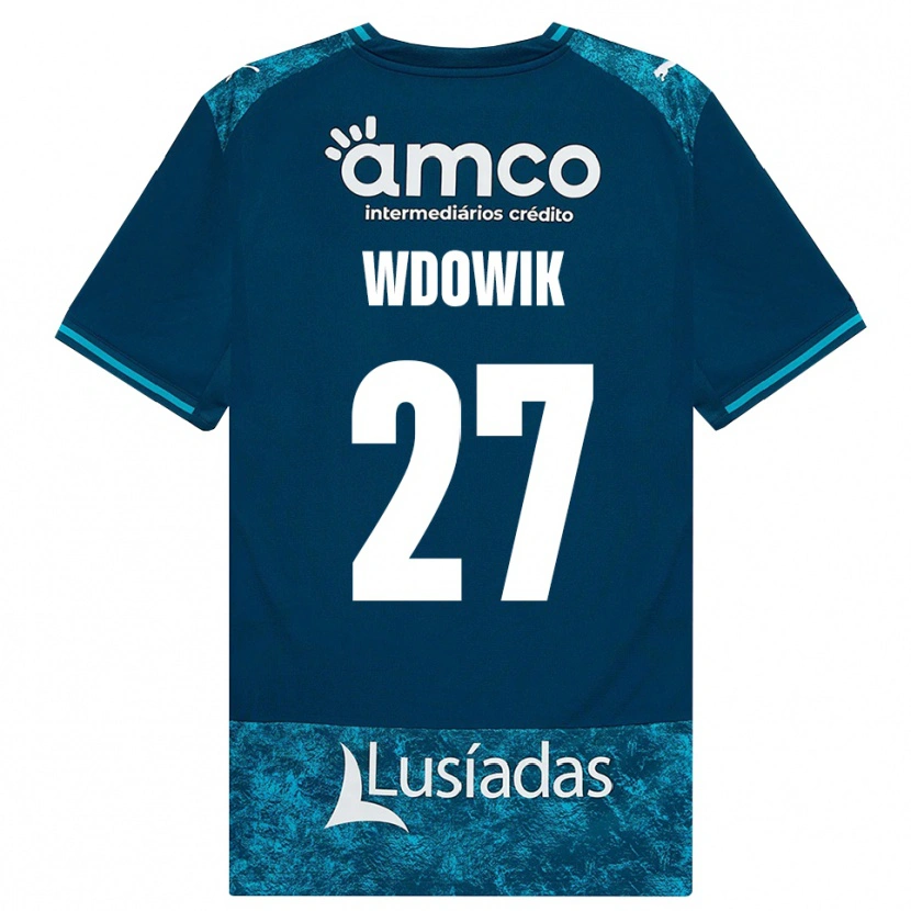 Danxen Damen Bartlomiej Wdowik #27 Dunkelschiefergrau Mitteltuerkis Auswärtstrikot Trikot 2026/27 T-Shirt Schweiz