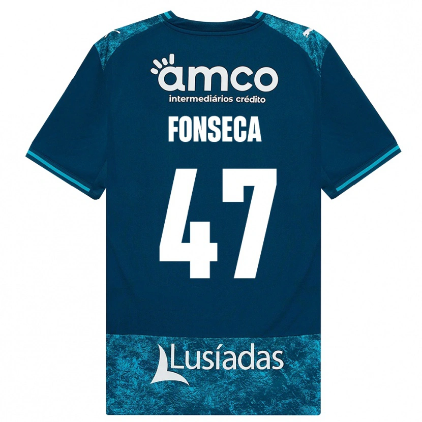 Danxen Damen Diogo Fonseca #47 Dunkelschiefergrau Mitteltuerkis Auswärtstrikot Trikot 2026/27 T-Shirt Schweiz