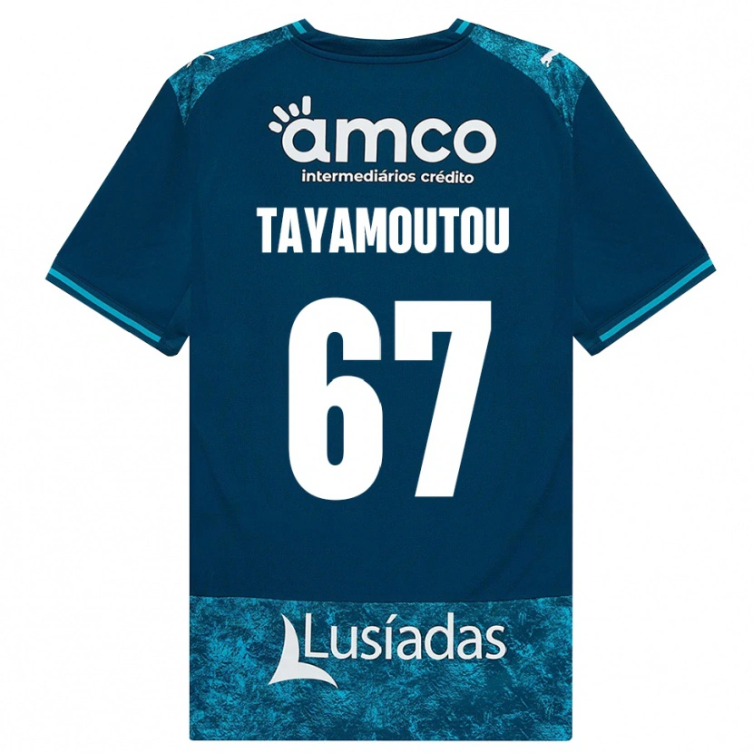 Danxen Damen Enzo Tayamoutou #67 Dunkelschiefergrau Mitteltuerkis Auswärtstrikot Trikot 2026/27 T-Shirt Schweiz