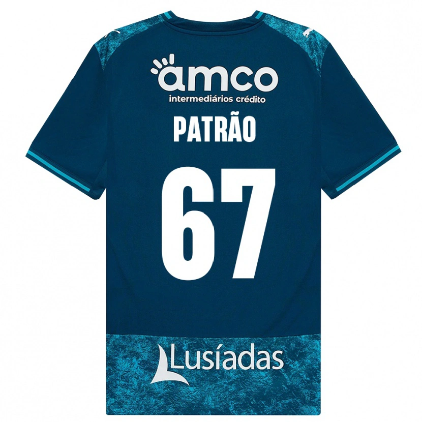 Danxen Damen Afonso Patrão #67 Dunkelschiefergrau Mitteltuerkis Auswärtstrikot Trikot 2026/27 T-Shirt Schweiz