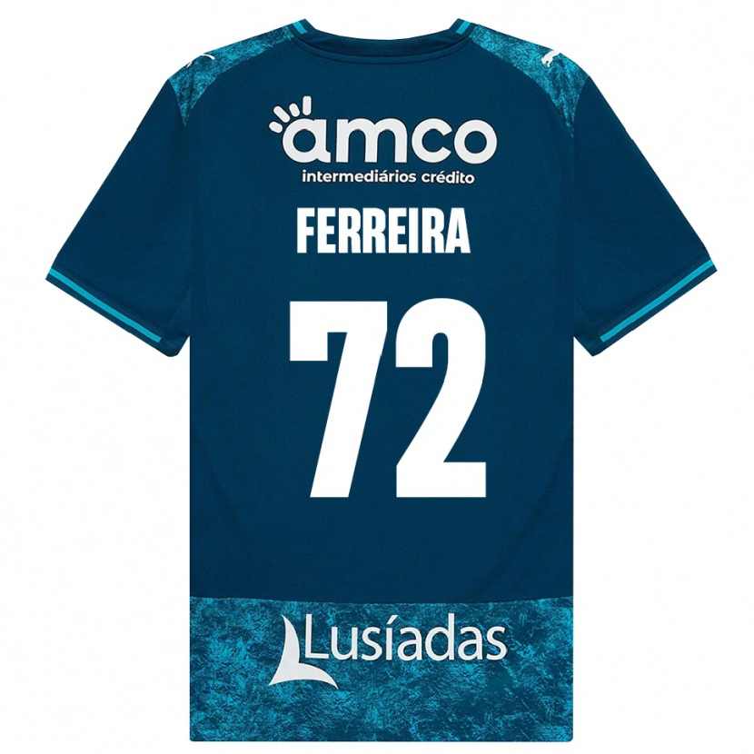 Danxen Damen André Ferreira #72 Dunkelschiefergrau Mitteltuerkis Auswärtstrikot Trikot 2026/27 T-Shirt Schweiz