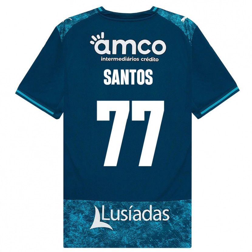 Danxen Damen Edu Santos #77 Dunkelschiefergrau Mitteltuerkis Auswärtstrikot Trikot 2026/27 T-Shirt Schweiz
