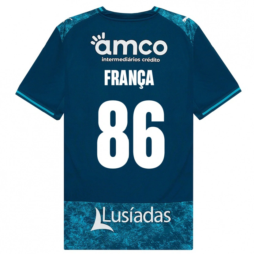 Danxen Damen Francisco França #86 Dunkelschiefergrau Mitteltuerkis Auswärtstrikot Trikot 2026/27 T-Shirt Schweiz
