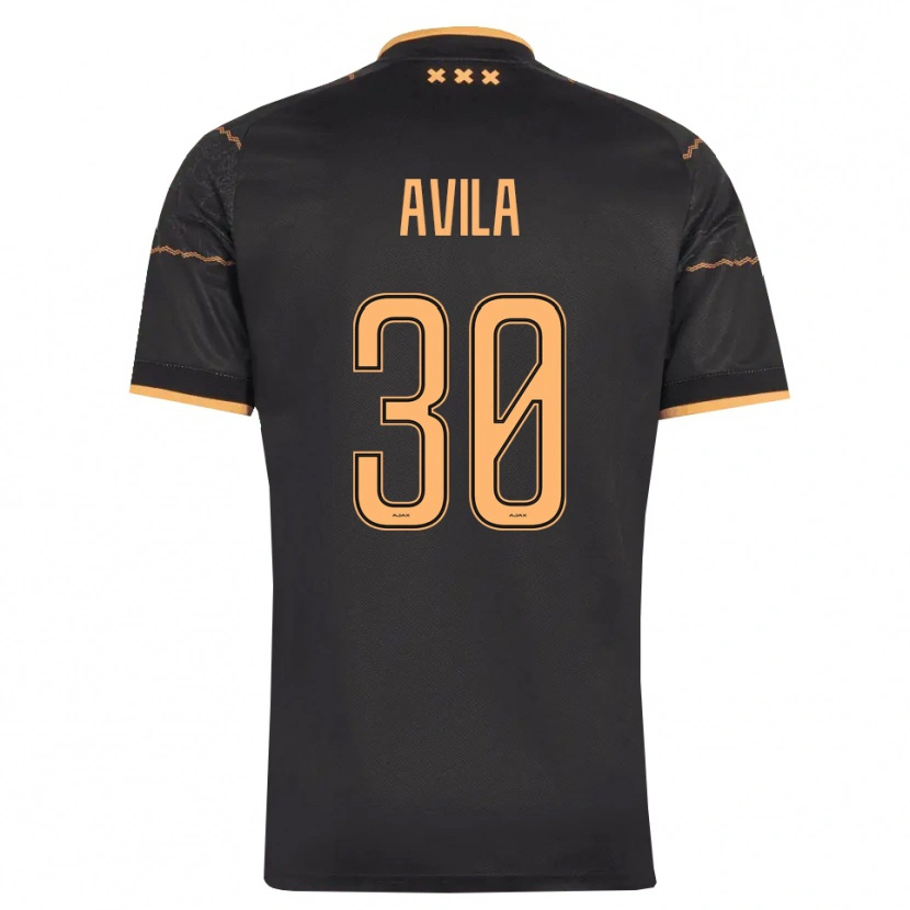 Danxen Damen Gastón Ávila #30 Schwarz Orange Auswärtstrikot Trikot 2026/27 T-Shirt Schweiz