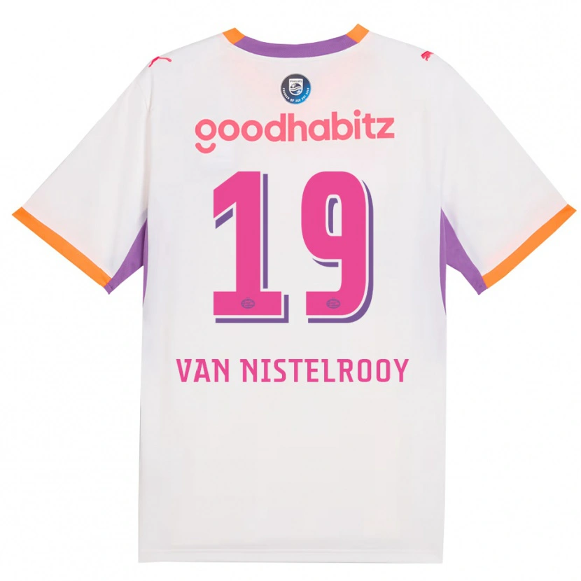 Danxen Damen Liam Van Nistelrooy #19 Weiß Violett Orange Auswärtstrikot Trikot 2026/27 T-Shirt Schweiz