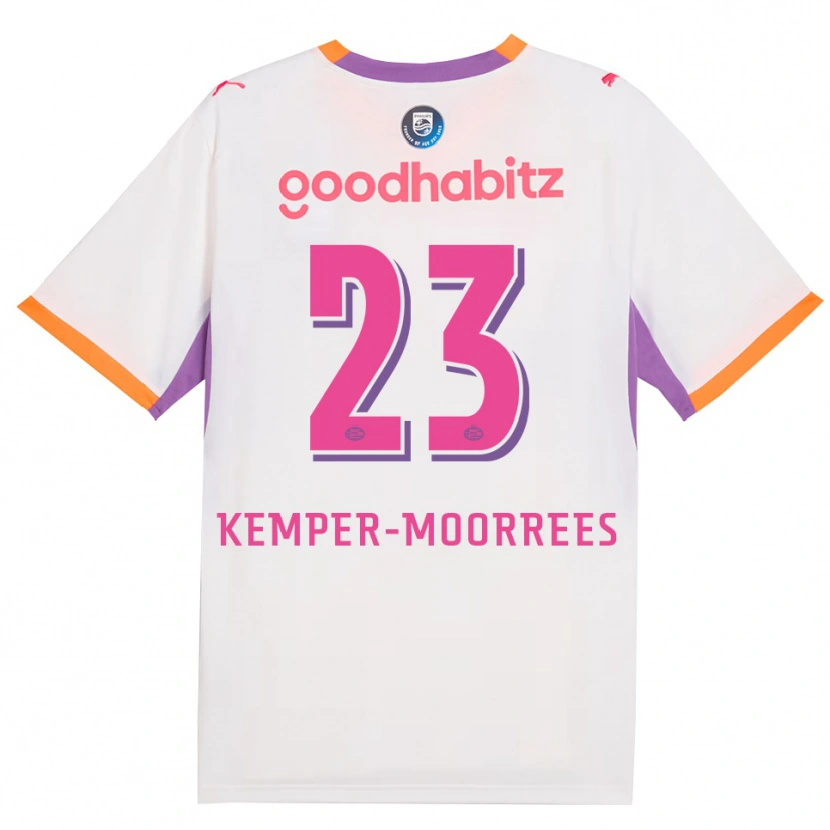 Danxen Damen Myrthe Kemper-Moorrees #23 Weiß Violett Orange Auswärtstrikot Trikot 2026/27 T-Shirt Schweiz
