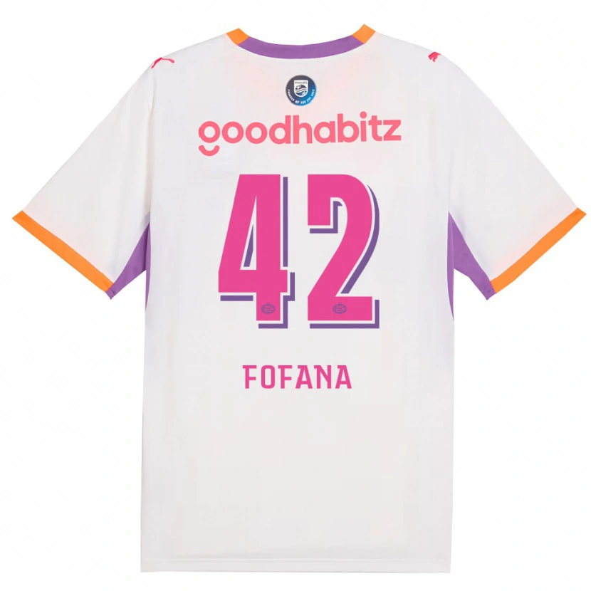 Danxen Damen Fode Fofana #42 Weiß Violett Orange Auswärtstrikot Trikot 2026/27 T-Shirt Schweiz