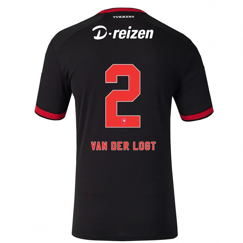 Danxen Damen Jim Van Der Logt #2 Rot Weiß Schwarz Auswärtstrikot Trikot 2026/27 T-Shirt Schweiz