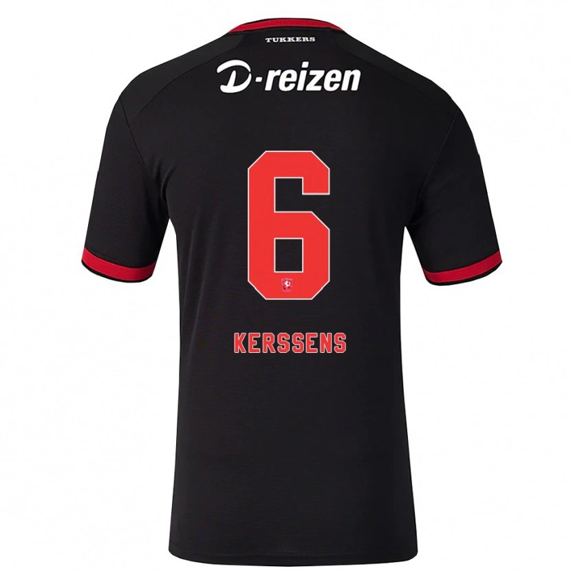 Danxen Damen Tom Kerssens #6 Rot Weiß Schwarz Auswärtstrikot Trikot 2026/27 T-Shirt Schweiz