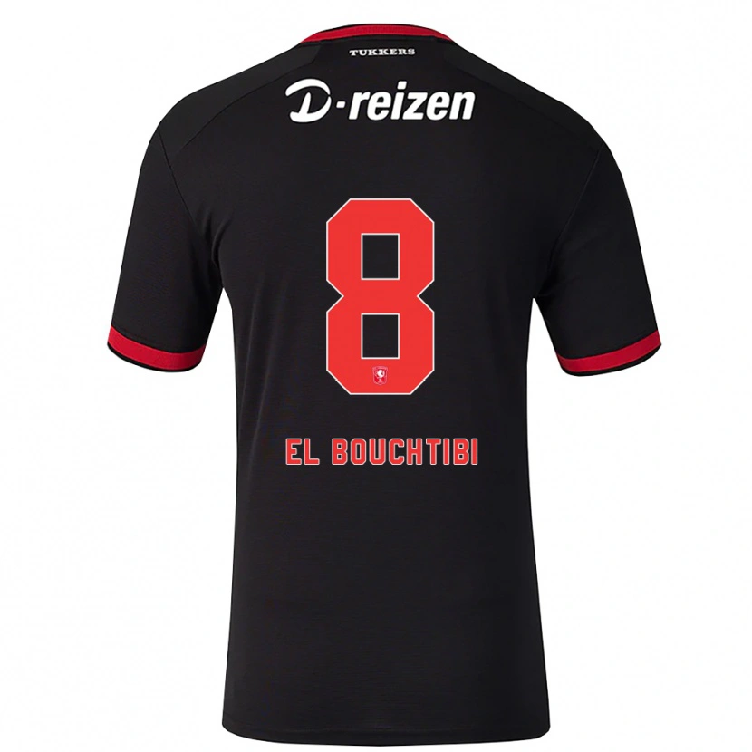 Danxen Damen Ilias El Bouchtibi #8 Rot Weiß Schwarz Auswärtstrikot Trikot 2026/27 T-Shirt Schweiz