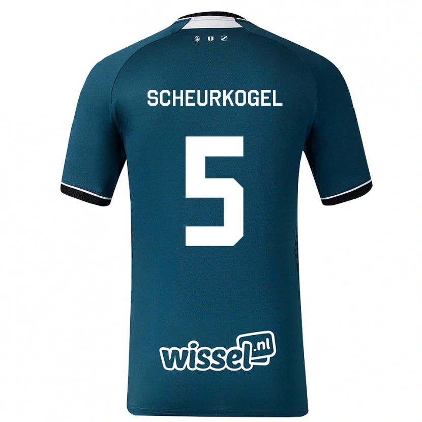 Danxen Damen Maurits Scheurkogel #5 Dunkelschiefergrau Weiß Auswärtstrikot Trikot 2026/27 T-Shirt Schweiz