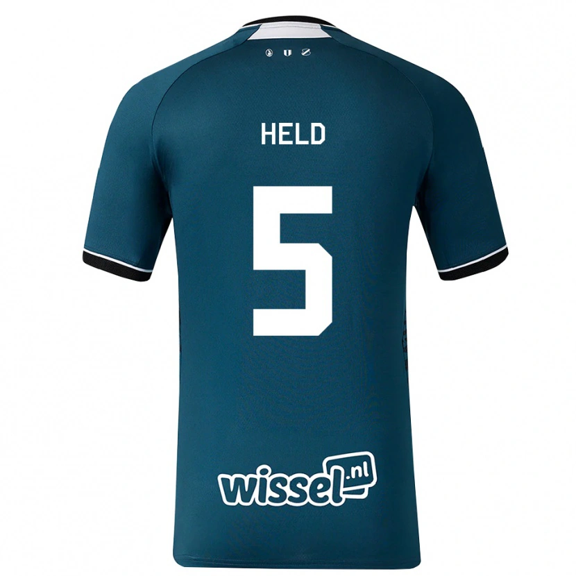 Danxen Damen Nazjir Held #5 Dunkelschiefergrau Weiß Auswärtstrikot Trikot 2026/27 T-Shirt Schweiz