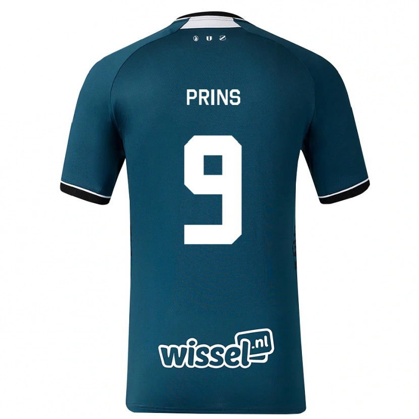 Danxen Damen Femke Prins #9 Dunkelschiefergrau Weiß Auswärtstrikot Trikot 2026/27 T-Shirt Schweiz