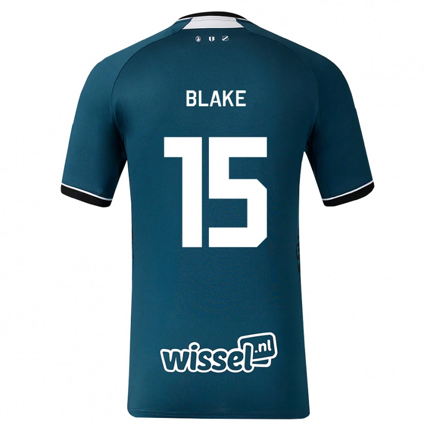 Danxen Damen Adrian Blake #15 Dunkelschiefergrau Weiß Auswärtstrikot Trikot 2026/27 T-Shirt Schweiz