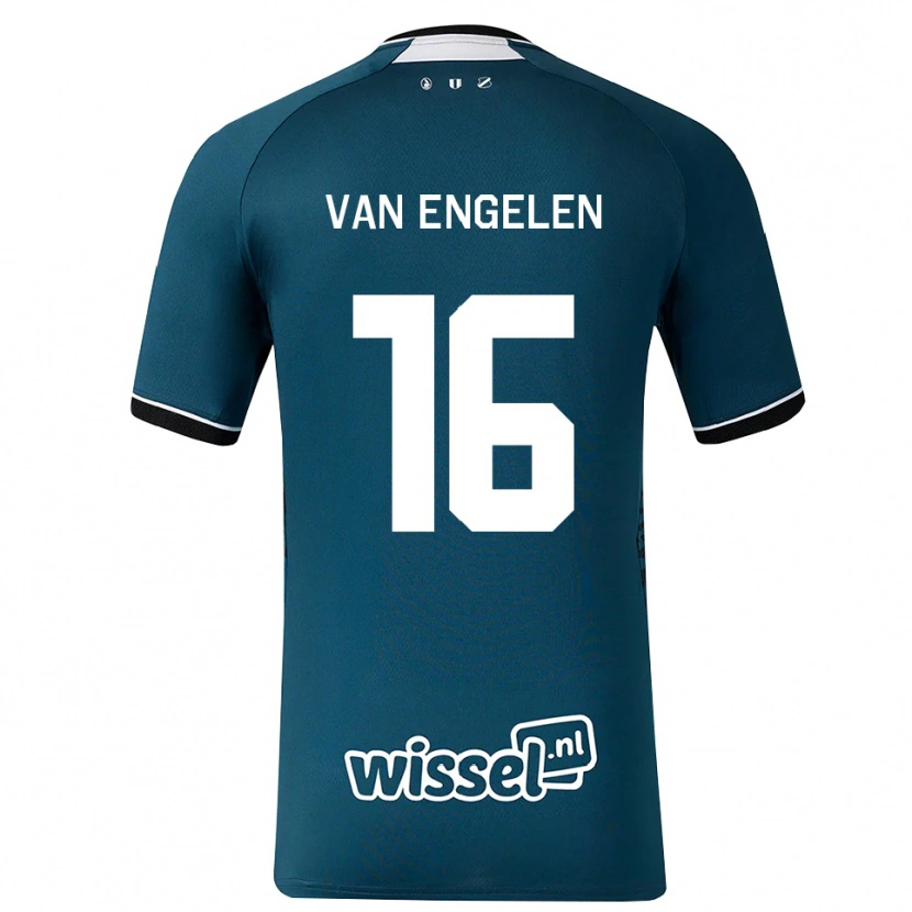 Danxen Damen Mats Van Engelen #16 Dunkelschiefergrau Weiß Auswärtstrikot Trikot 2026/27 T-Shirt Schweiz