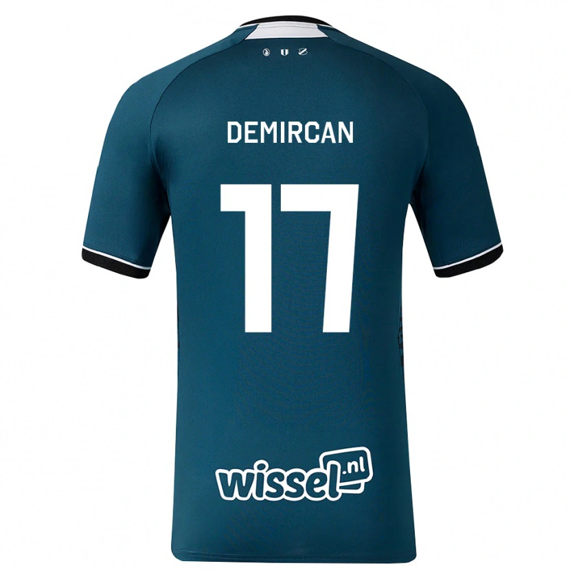 Danxen Damen Emirhan Demircan #17 Dunkelschiefergrau Weiß Auswärtstrikot Trikot 2026/27 T-Shirt Schweiz