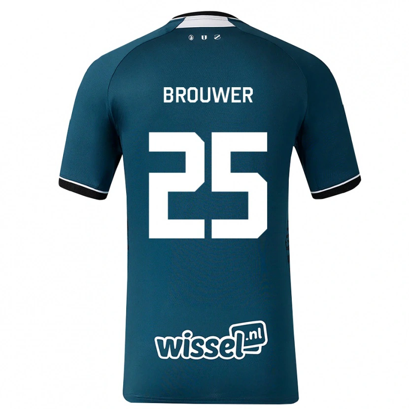 Danxen Damen Michael Brouwer #25 Dunkelschiefergrau Weiß Auswärtstrikot Trikot 2026/27 T-Shirt Schweiz