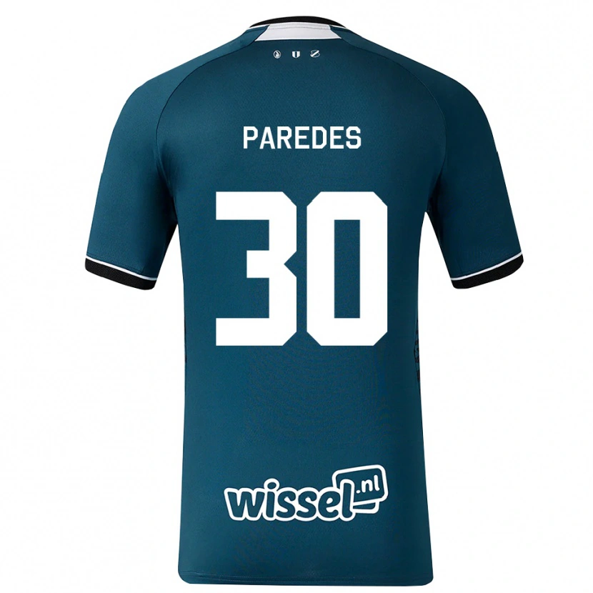 Danxen Damen Kevin Paredes #30 Dunkelschiefergrau Weiß Auswärtstrikot Trikot 2026/27 T-Shirt Schweiz