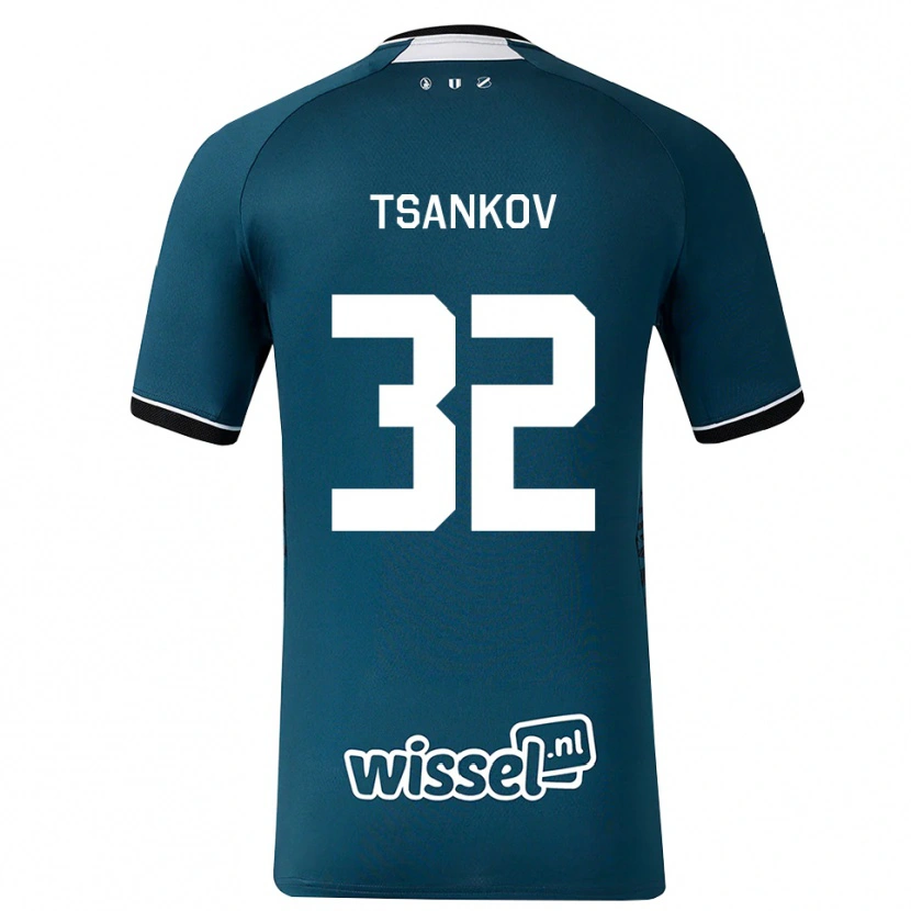 Danxen Damen Martin Tsankov #32 Dunkelschiefergrau Weiß Auswärtstrikot Trikot 2026/27 T-Shirt Schweiz