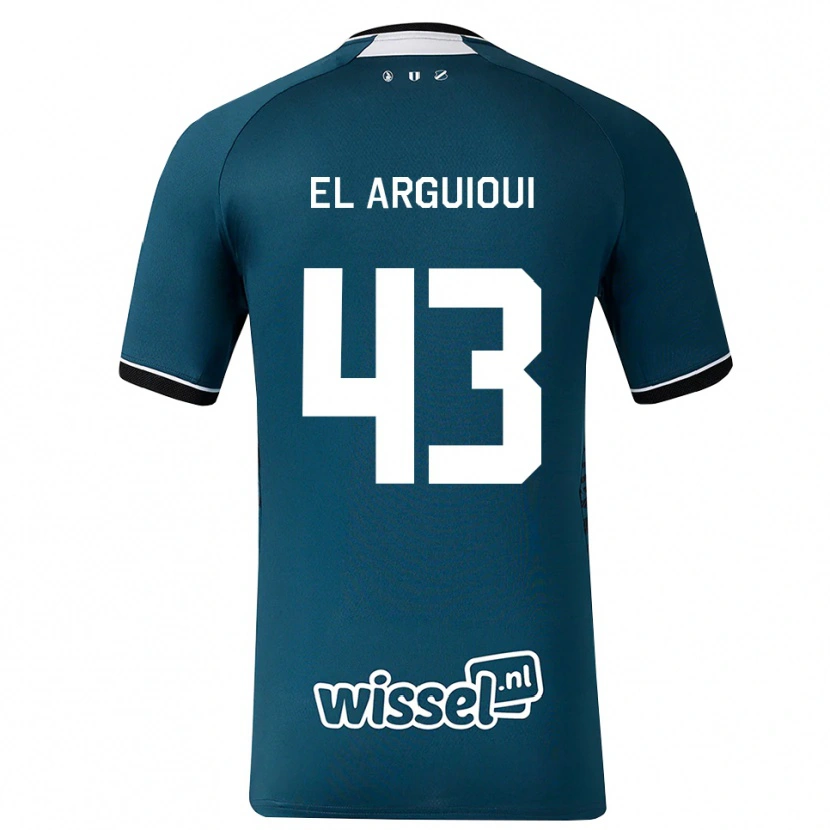 Danxen Damen Rafik El Arguioui #43 Dunkelschiefergrau Weiß Auswärtstrikot Trikot 2026/27 T-Shirt Schweiz