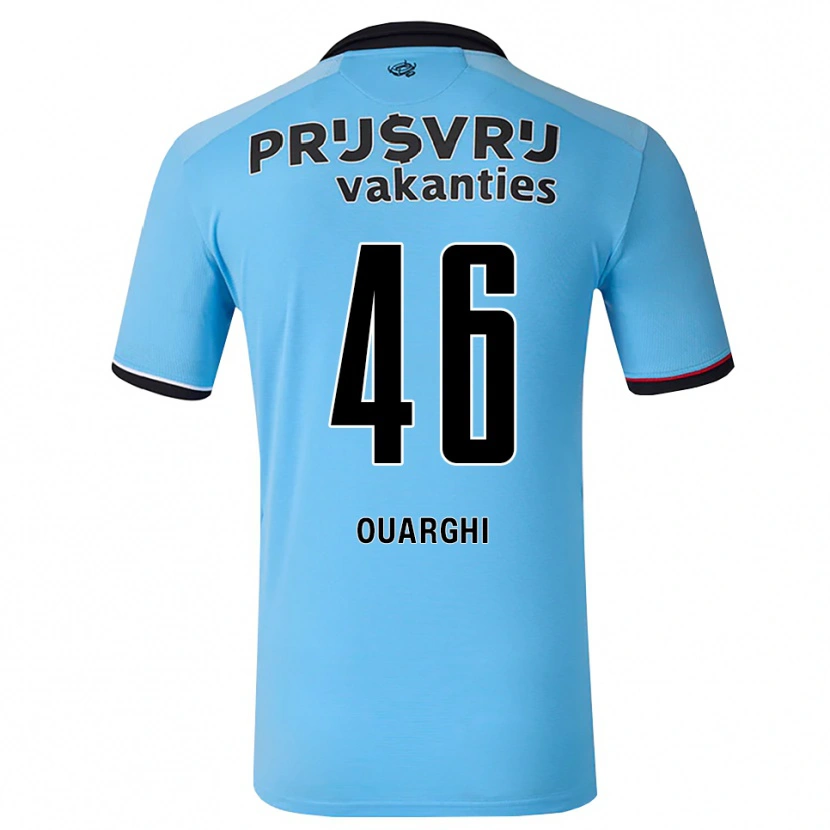 Danxen Damen Ayoub Ouarghi #46 Tiefhimmelblau Schwarz Rot Auswärtstrikot Trikot 2026/27 T-Shirt Schweiz