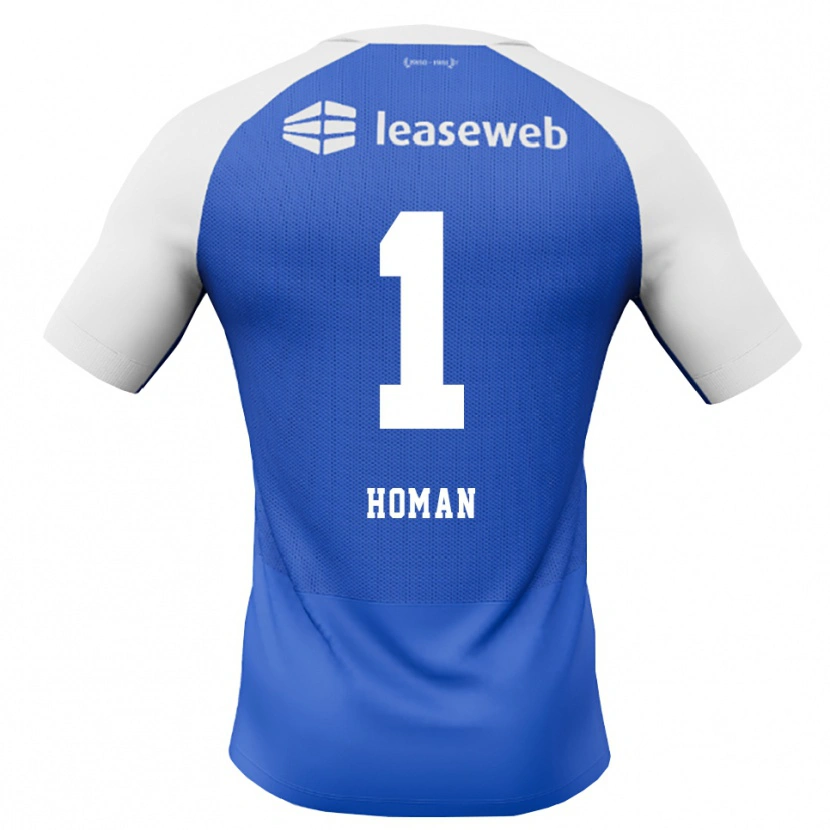 Danxen Damen Nick Homan #1 Himmelblau Rot Weiß Auswärtstrikot Trikot 2026/27 T-Shirt Schweiz