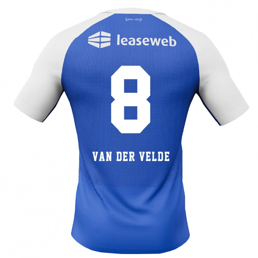 Danxen Damen Yordi Van Der Velde #8 Himmelblau Rot Weiß Auswärtstrikot Trikot 2026/27 T-Shirt Schweiz