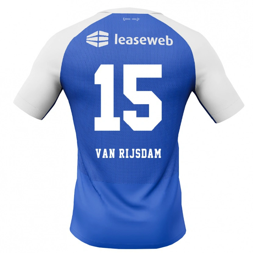 Danxen Damen Julian Van Rijsdam #15 Himmelblau Rot Weiß Auswärtstrikot Trikot 2026/27 T-Shirt Schweiz