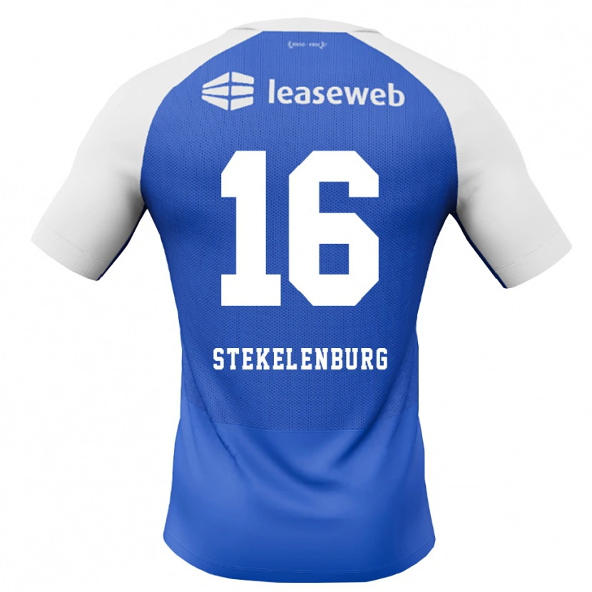Danxen Damen Sem Stekelenburg #16 Himmelblau Rot Weiß Auswärtstrikot Trikot 2026/27 T-Shirt Schweiz
