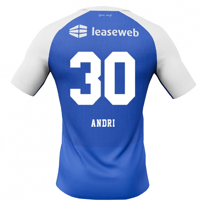 Danxen Damen Markús Andri Daníelsson Martin #30 Himmelblau Rot Weiß Auswärtstrikot Trikot 2026/27 T-Shirt Schweiz
