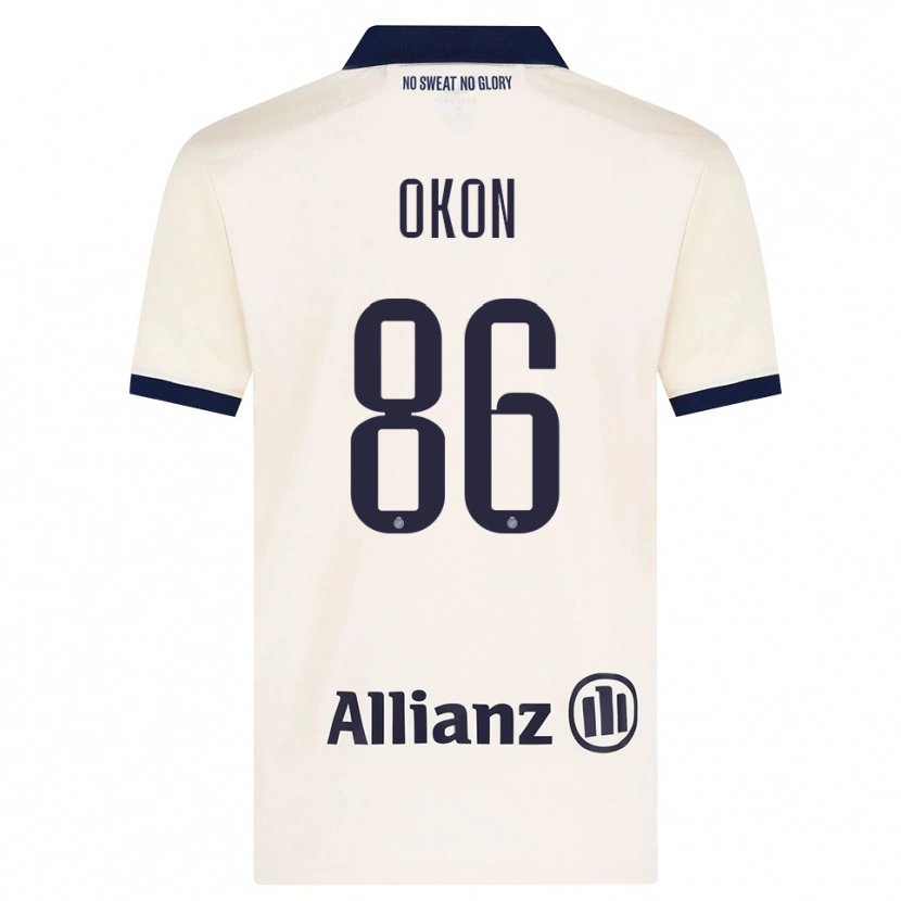 Danxen Damen Gianluca Okon-Engstler #86 Beige Schwarz Auswärtstrikot Trikot 2026/27 T-Shirt Schweiz