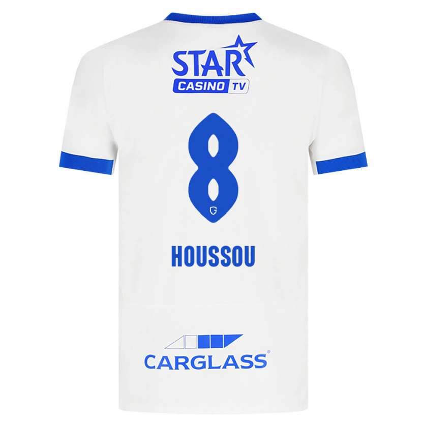 Danxen Damen Josué Houssou #8 Weiß Blau Auswärtstrikot Trikot 2026/27 T-Shirt Schweiz