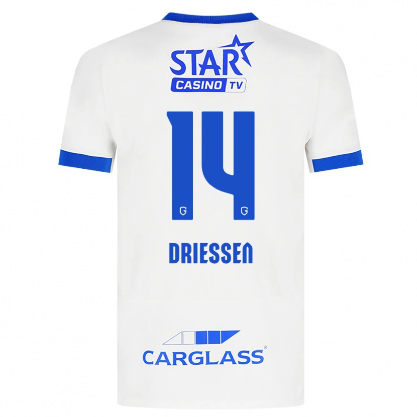 Danxen Damen Jelle Driessen #14 Weiß Blau Auswärtstrikot Trikot 2026/27 T-Shirt Schweiz