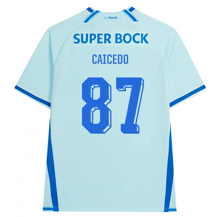 Danxen Damen Brayan Caicedo #87 Hellcyan Blau Ausweichtrikot Trikot 2026/27 T-Shirt Schweiz