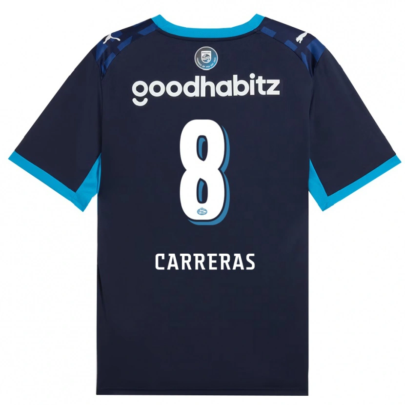 Danxen Damen Georgina Carreras #8 Himmelblau Königlichblau Ausweichtrikot Trikot 2026/27 T-Shirt Schweiz