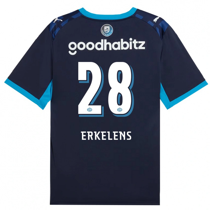 Danxen Damen Kwint Erkelens #28 Himmelblau Königlichblau Ausweichtrikot Trikot 2026/27 T-Shirt Schweiz