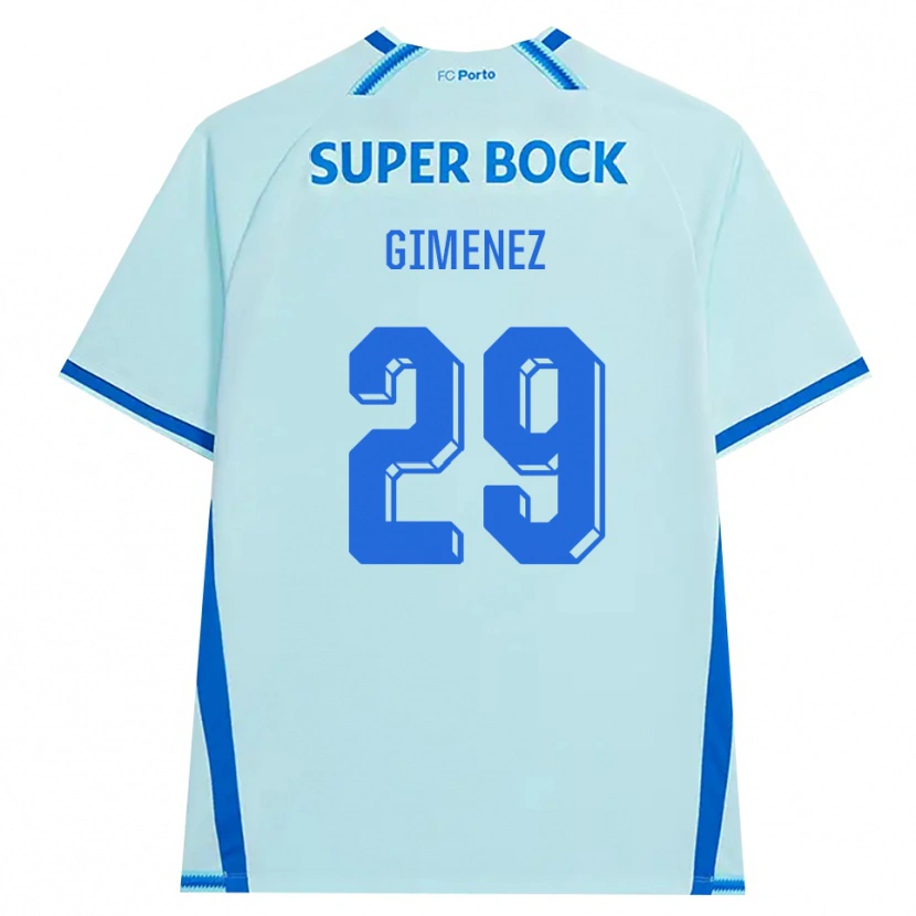 Danxen Damen Santiago Gimenez #29 Hellcyan Blau Ausweichtrikot Trikot 2026/27 T-Shirt Schweiz