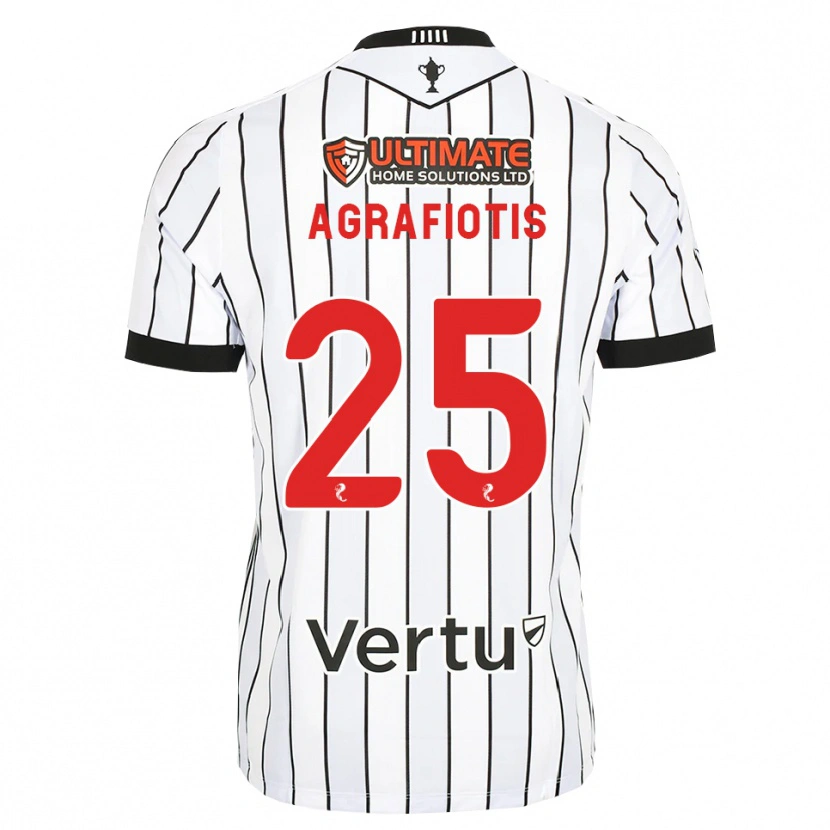 Danxen Damen Nikolas Agrafiotis #25 Weiß Schwarz Rot Heimtrikot Trikot 2026/27 T-Shirt Schweiz