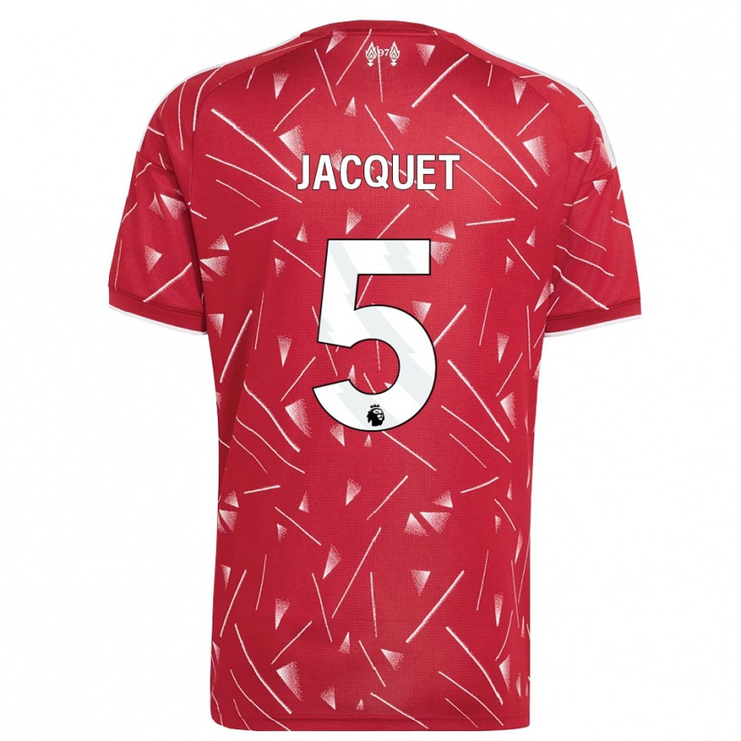Danxen Kinder Jérémy Jacquet #5 Weiß Rot Heimtrikot Trikot 2026/27 T-Shirt Schweiz
