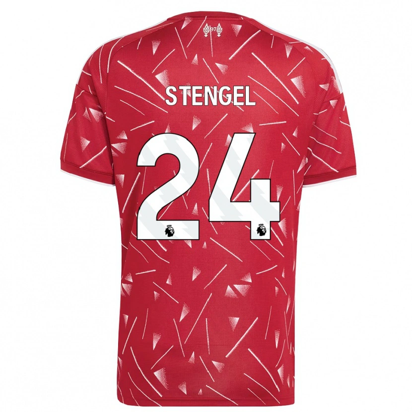 Danxen Kinder Katie Stengel #24 Weiß Rot Heimtrikot Trikot 2026/27 T-Shirt Schweiz