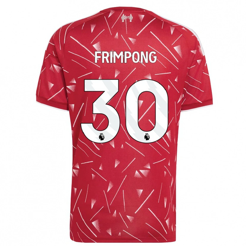 Danxen Kinder Jeremie Frimpong #30 Weiß Rot Heimtrikot Trikot 2026/27 T-Shirt Schweiz