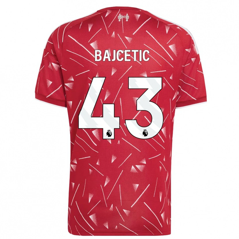 Danxen Kinder Stefan Bajcetic #43 Weiß Rot Heimtrikot Trikot 2026/27 T-Shirt Schweiz