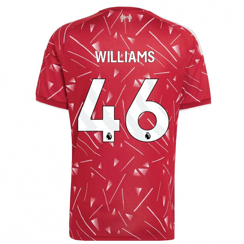 Danxen Kinder Rhys Williams #46 Weiß Rot Heimtrikot Trikot 2026/27 T-Shirt Schweiz