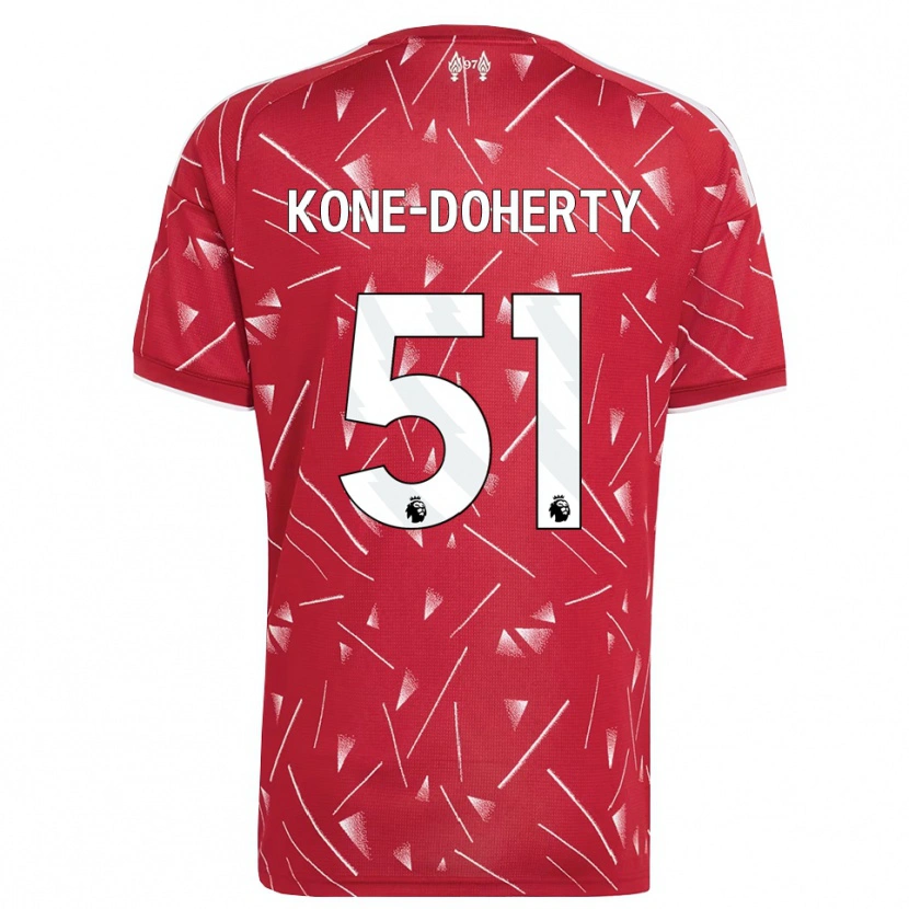 Danxen Kinder Trent Kone-Doherty #51 Weiß Rot Heimtrikot Trikot 2026/27 T-Shirt Schweiz