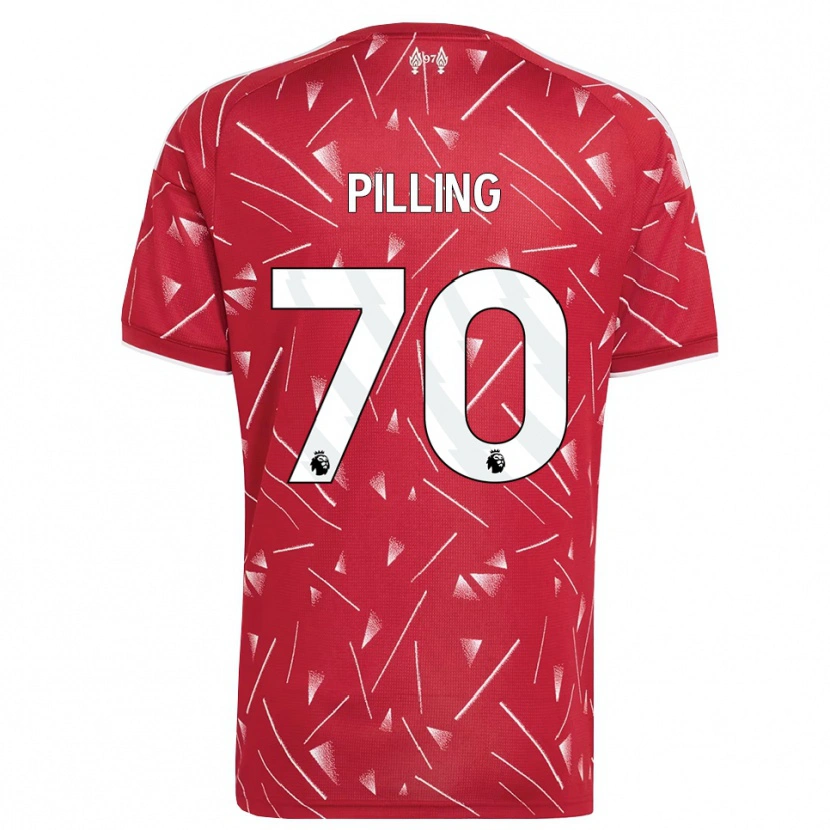 Danxen Kinder Tommy Pilling #70 Weiß Rot Heimtrikot Trikot 2026/27 T-Shirt Schweiz
