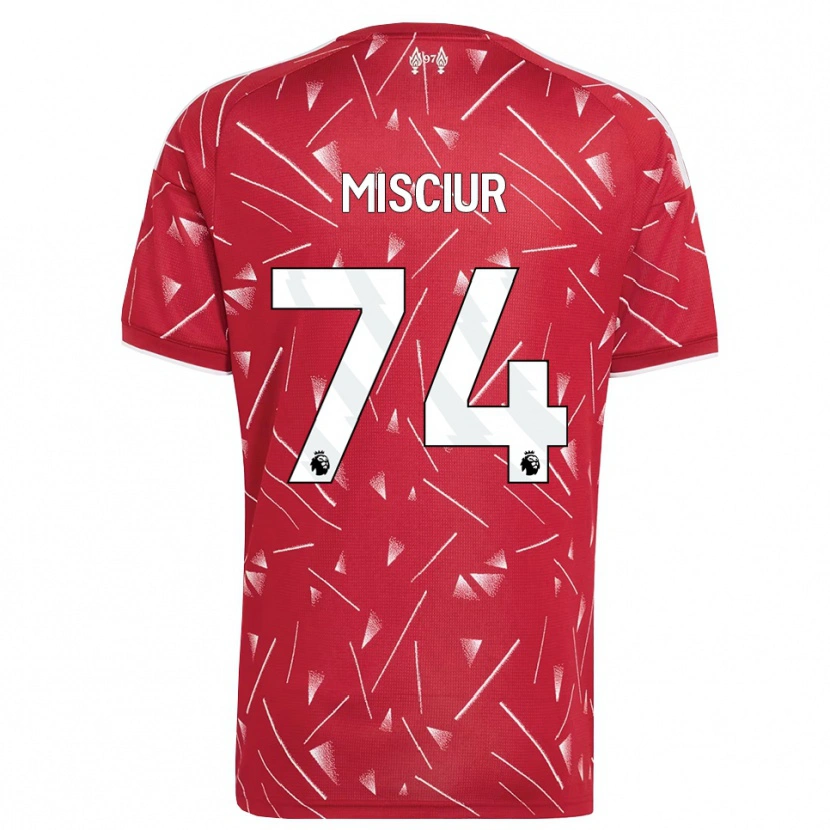 Danxen Kinder Kornel Misciur #74 Weiß Rot Heimtrikot Trikot 2026/27 T-Shirt Schweiz